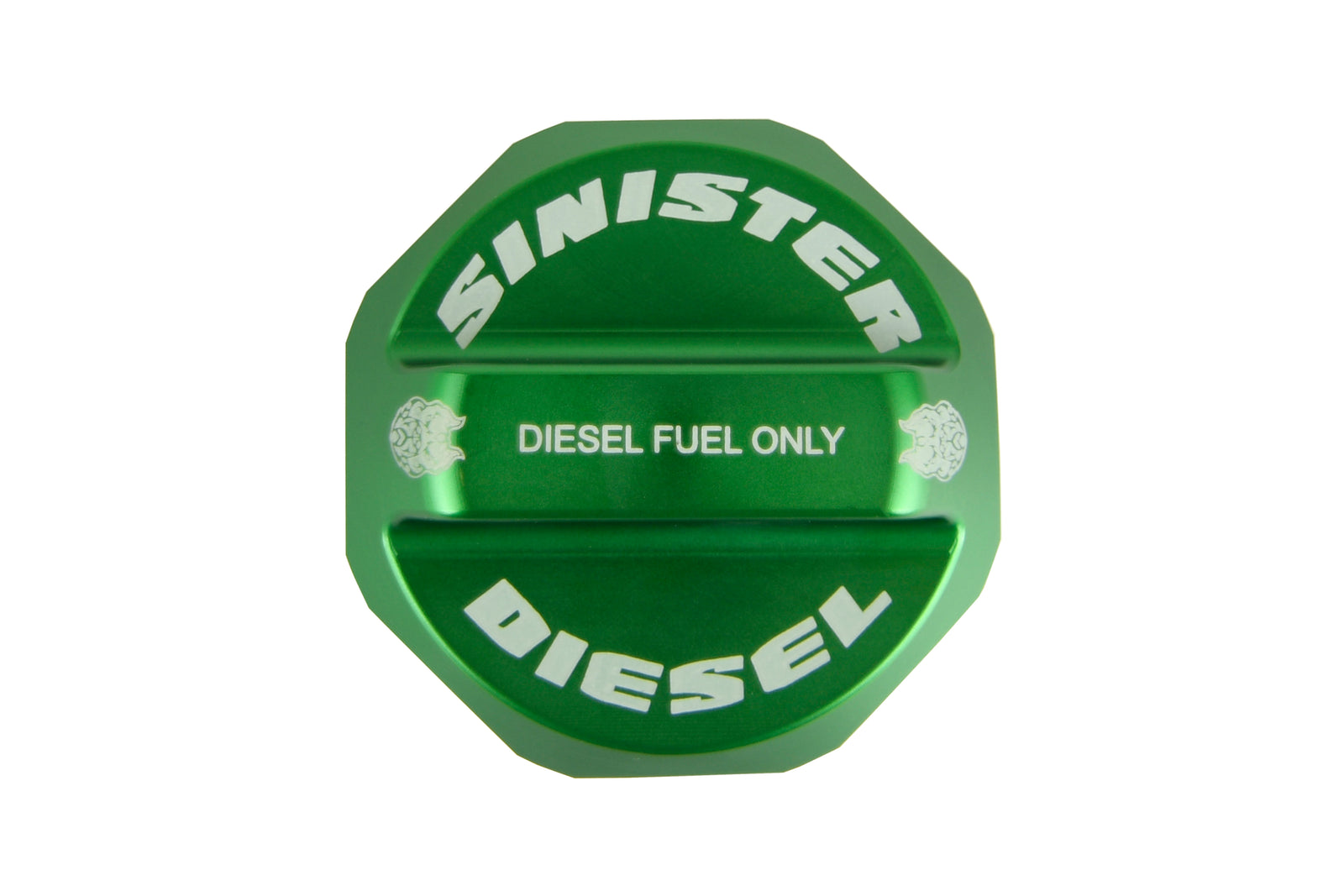 Sinister SD-FFC08-01-20-GRN Fuel Cap Green Finish | 08-20 F250/F350 Powerstroke