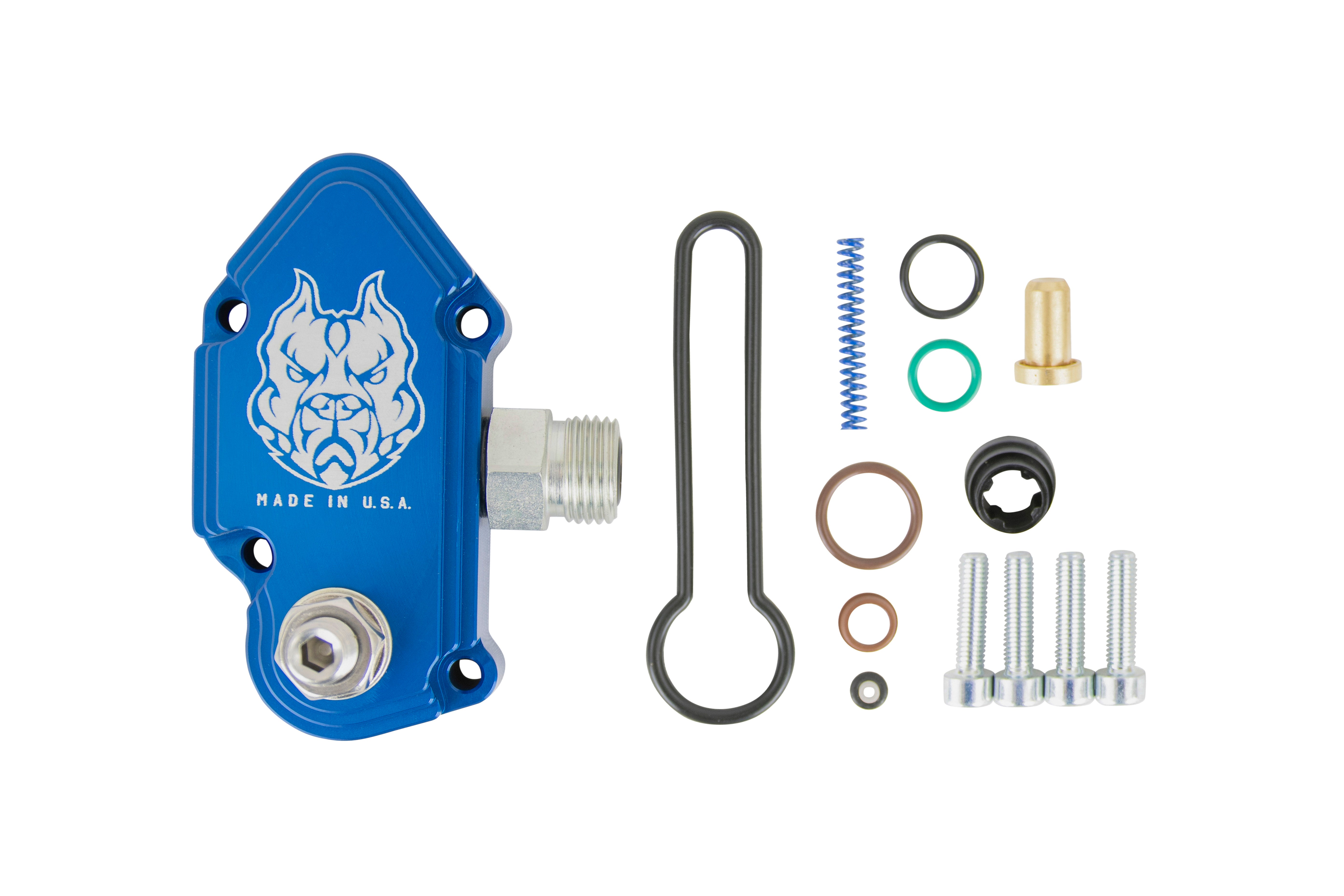 Sinister SDFUELBLK60ADJ Blue Spring Kit w/ Adjustable Billet Spring Housing | 2003-2007 F250/F350 6.0L Powerstroke