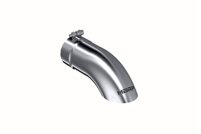 MBRP T5081 4in OD Turn Down 4in Inlet 12in Length Tail Pipe Tip - T304 Stainless Steel | Universal