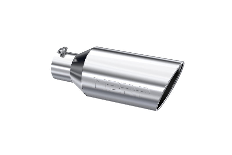 MBRP T5126 7in OD Angled Rolled End 4in Inlet 18in Length Exhaust Tip - T304 Stainless Steel | Universal