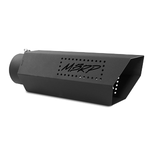 MBRP T5165BLK 5in Hexagon Shaped Black Series No Back Plate Exhaust Tip | Universal