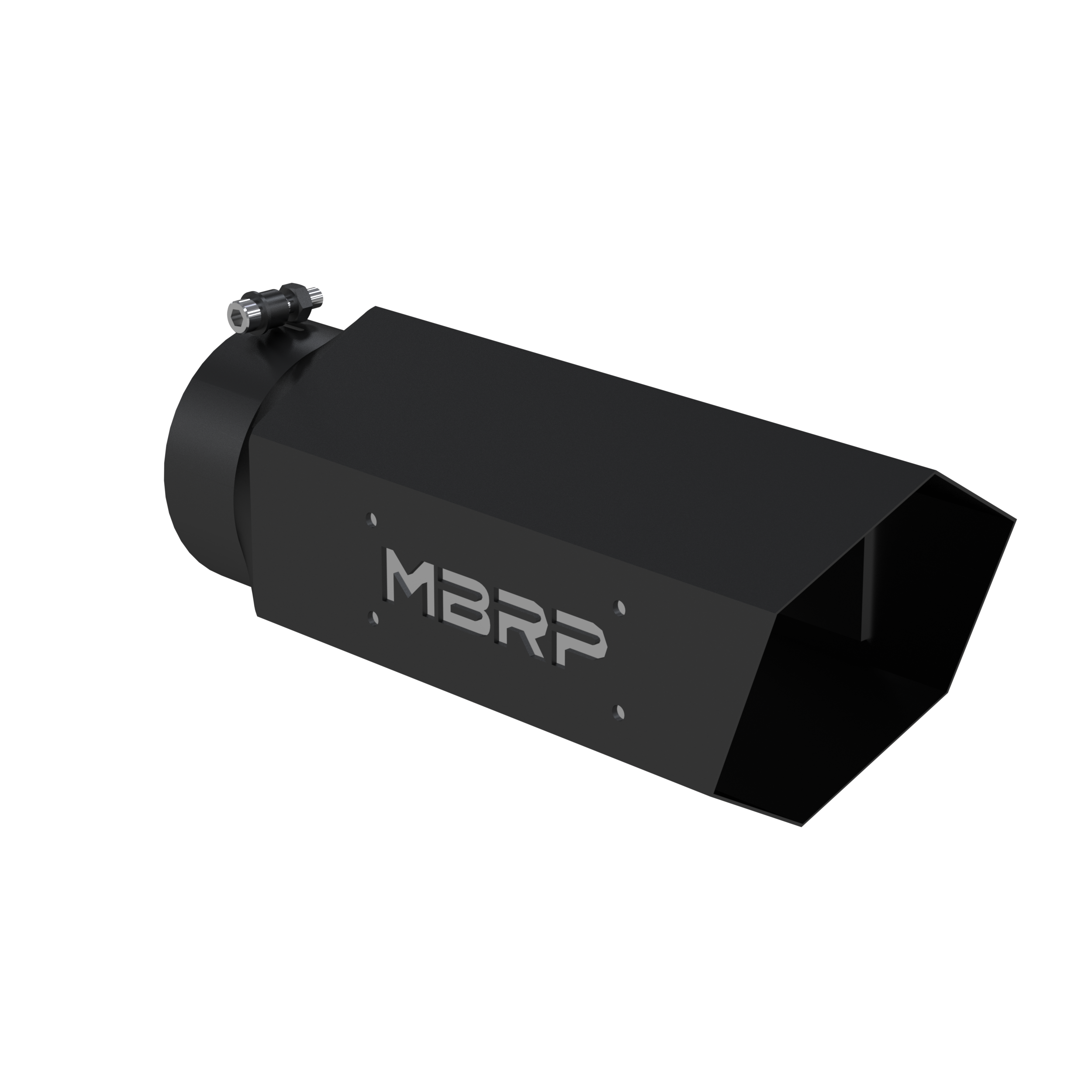 MBRP T5166BLK 6in Hexagon Shaped Black Series Exhaust Tip | Universal