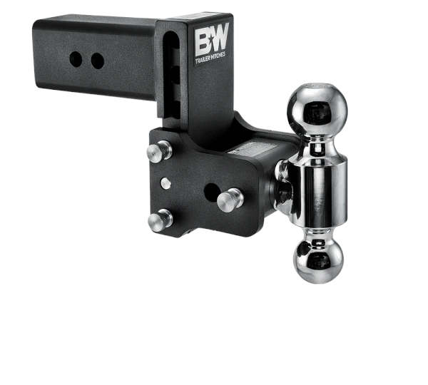 B&W TS30037B Black Tow & Stow 2x2-5/16 Dual Ball Hitch w/ 3in Shank, 5in Drop/5.5in Rise | Universal