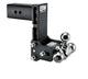 B&W TS30049B Black Tow & Stow Triple Ball Hitch w/ 3in Shank, 7in Drop/7.5in Rise | Universal