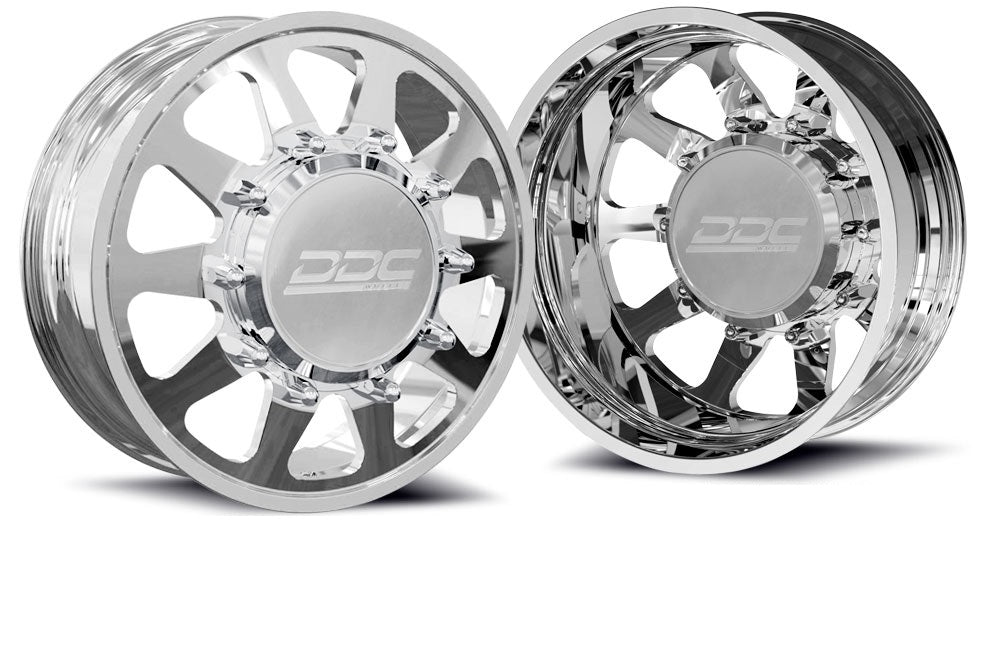 DDC Wheels 22PL-20-170 The Ten Forged Dually 20x8.25 8x170 Polished Wheel Package | 1999-2004 F350