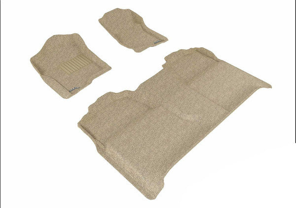 3DM L1CH04702202 Classic Tan Floor Mats | 2007-2013 Silverado/Sierra 1500/2500HD/3500HD