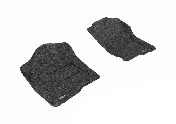 3DM L1CH04712209 Classic Black Front Floor Mats | 2007-2013 Silverado/Sierra 1500/2500HD/3500HD