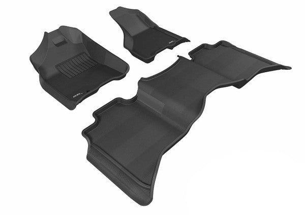 3DM L1DG01701509 Kagu Black Floor Mats | 2009-2012 Dodge Ram 1500/2500/3500 Crew Cab