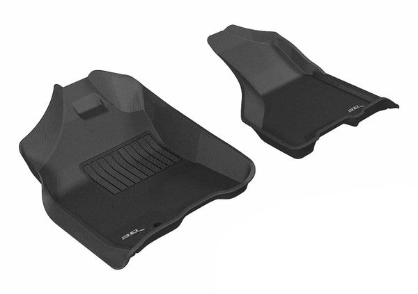 3DM L1DG01711509 Kagu Black Front Floor Mats | 2009-2012 Dodge Ram 1500/2500/3500