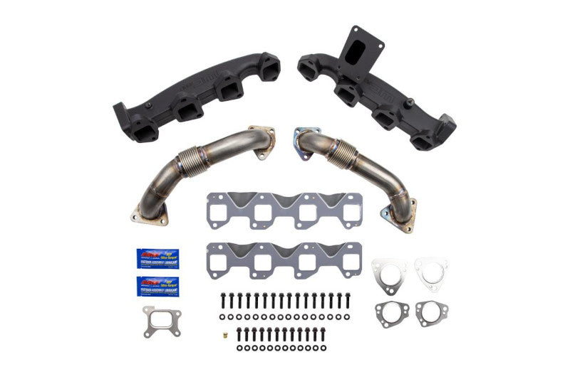 Wehrli 100226 Billet Exhaust Manifold & Up Pipe Kit | 2017-2024 Silverado/Sierra 2500HD/3500HD 6.6L