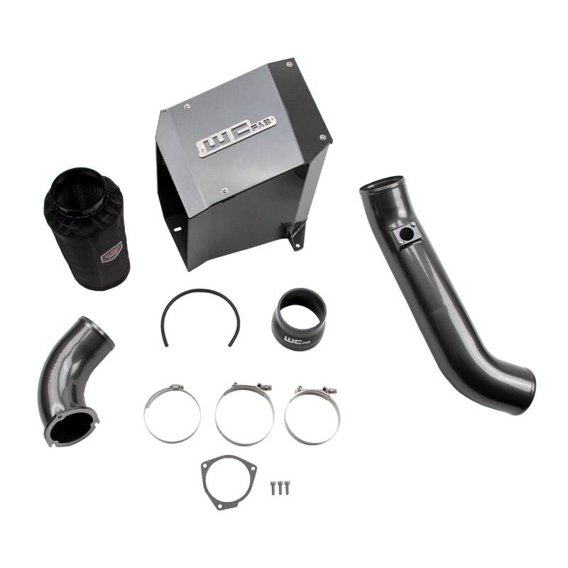 Wehrli 100300 4in Stage 2 Cold Air Intake Kit w/ Air Box and Intake Horn | 01-04 GM 2500/3500HD 6.6L Duramax