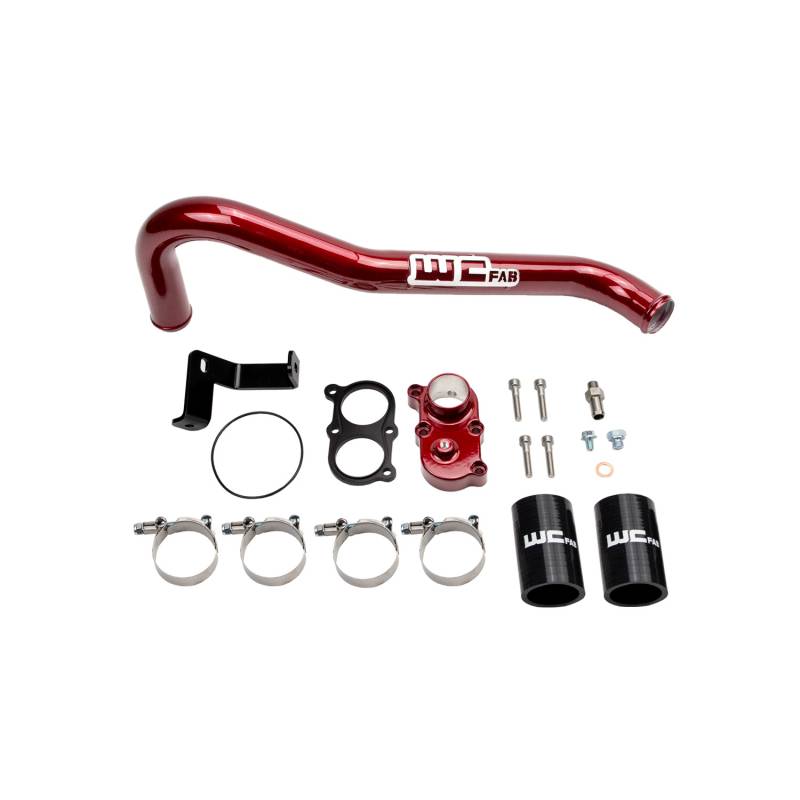 Wehrli 100420 Billet Top Outlet Thermostat Housing & Upper Coolant Pipe Kit | 2006-2010 Silverado/Sierra 2500HD/3500HD 6.6L