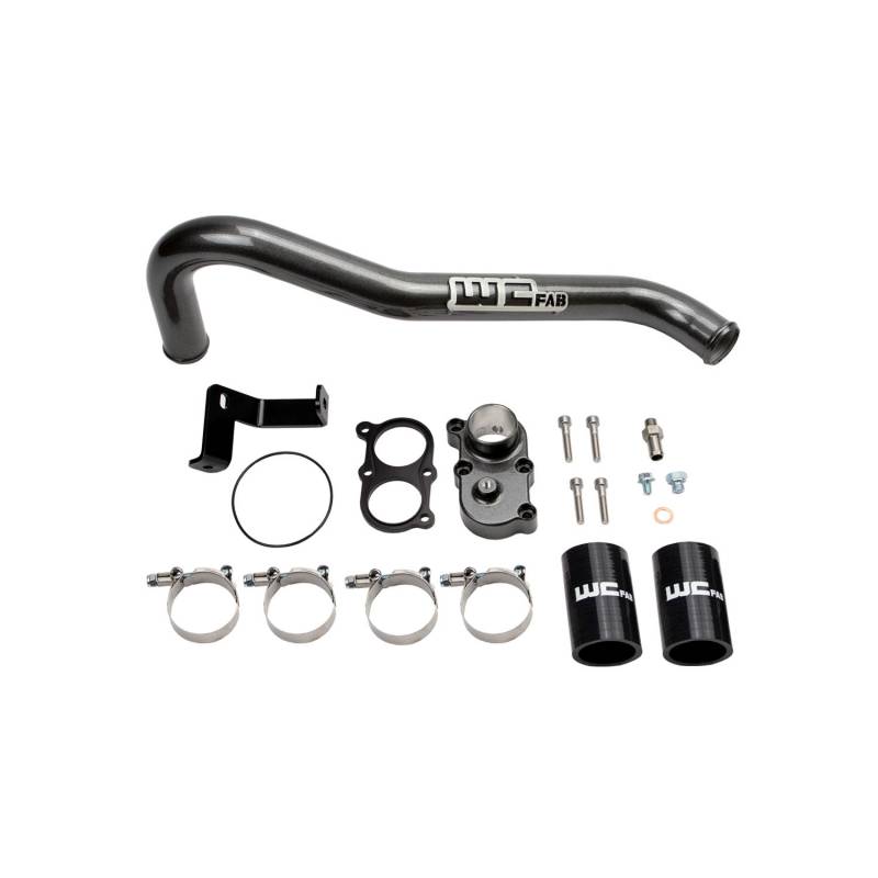 Wehrli 100420 Billet Top Outlet Thermostat Housing & Upper Coolant Pipe Kit | 2006-2010 Silverado/Sierra 2500HD/3500HD 6.6L