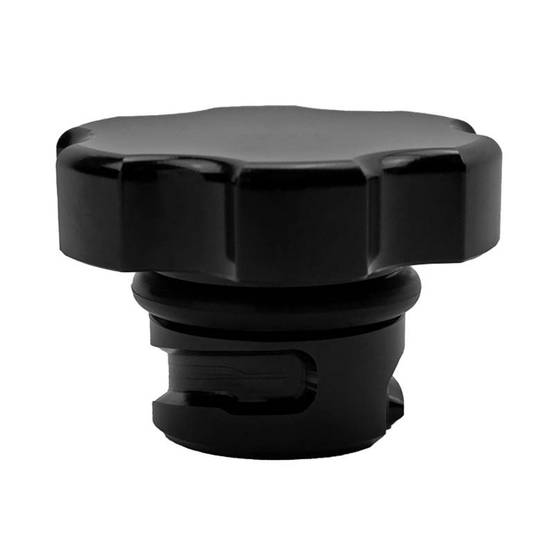 Wehrli 100443 Black Anodized Billet Oil Fill Tube Cap | 2001-2023 GM Silverado/Sierra 2500HD/3500HD 6.6L