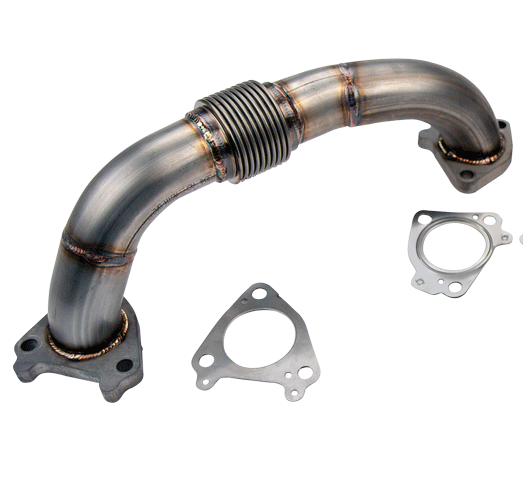 Wehrli 100652 2in Stainless Driver Up Pipe with Gaskets (Single or Twin Turbo) | 2001-2016 Silverado/Sierra 2500HD/3500HD 6.6L