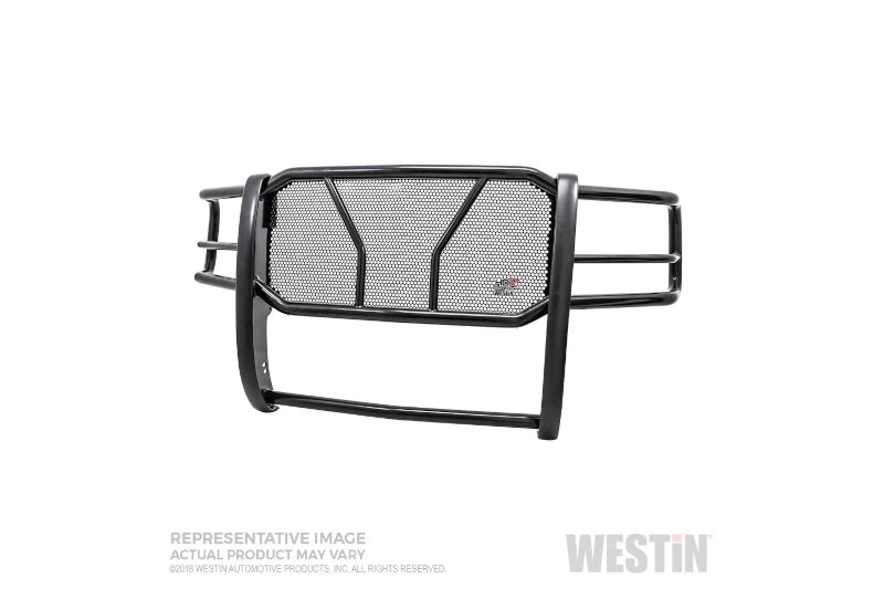 Westin 57-3665 HDX Black Steel Grille Guard | 2011-2014 Sierra 2500HD/3500HD