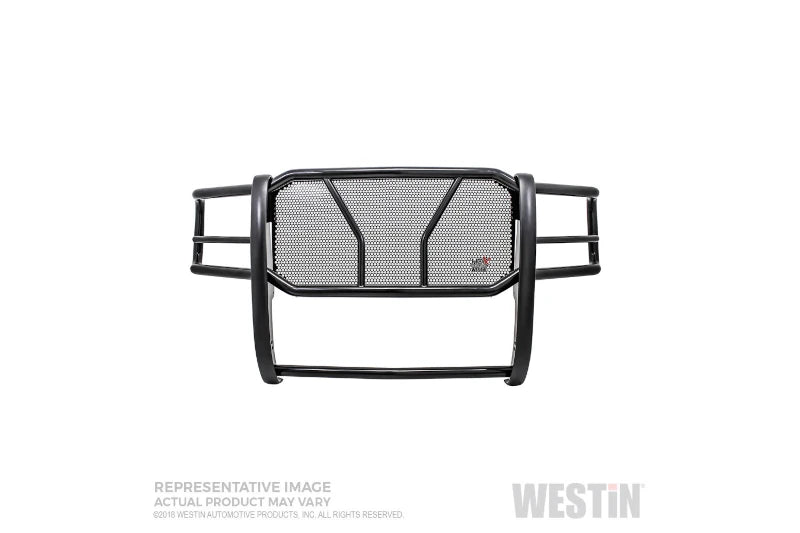 Westin 57-3665 HDX Black Steel Grille Guard | 2011-2014 Sierra 2500HD/3500HD