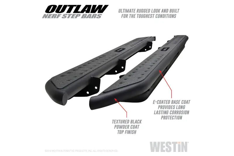 Westin 58-53945 Outlaw Drop Nerf Step Bars | 2017-2024 F250/F350 Crew Cab