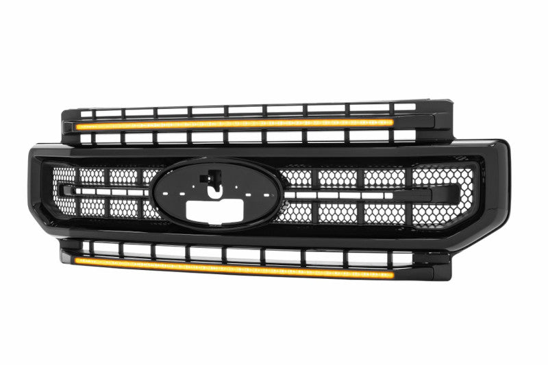 Morimoto XBG11 XBG LED DRL Grille - Paintable Black, Amber DRL | 2020-2022 F250/F350