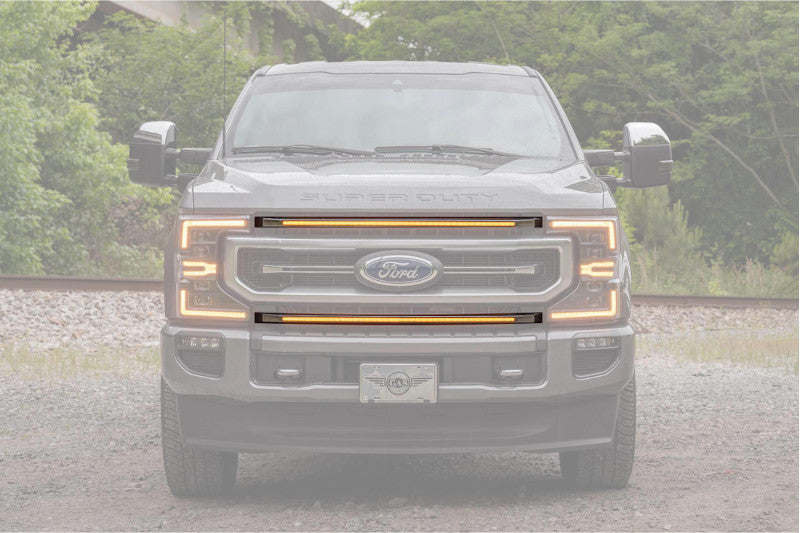 Morimoto XBG26 XBG LED Grille Inserts - Amber | 2020-2022 F250/F350 Platinum