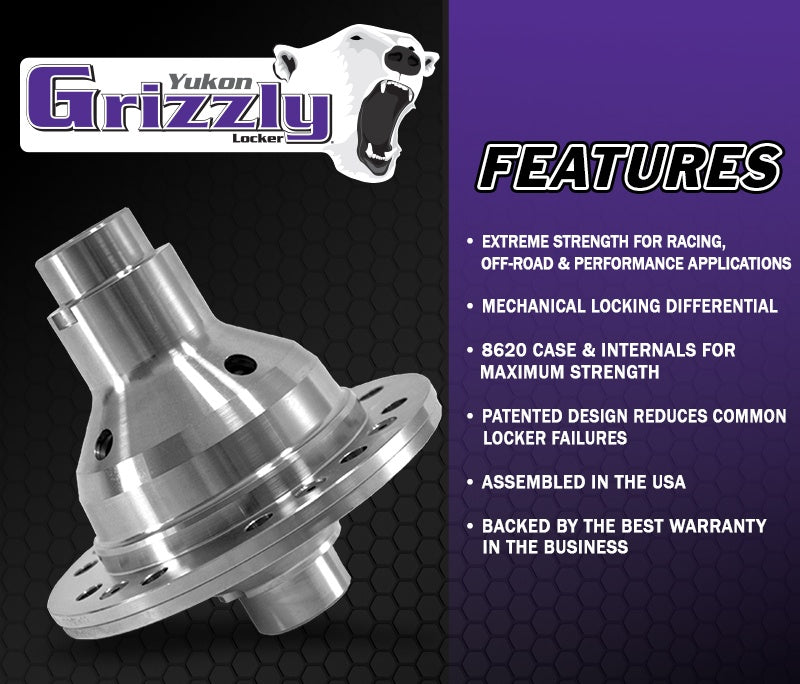 Yukon YGLD60-4-35 Grizzly Locker for Dana 60 Axles 4.56 Ratio and Up 35 Spline | 1999-2015 F250/F350