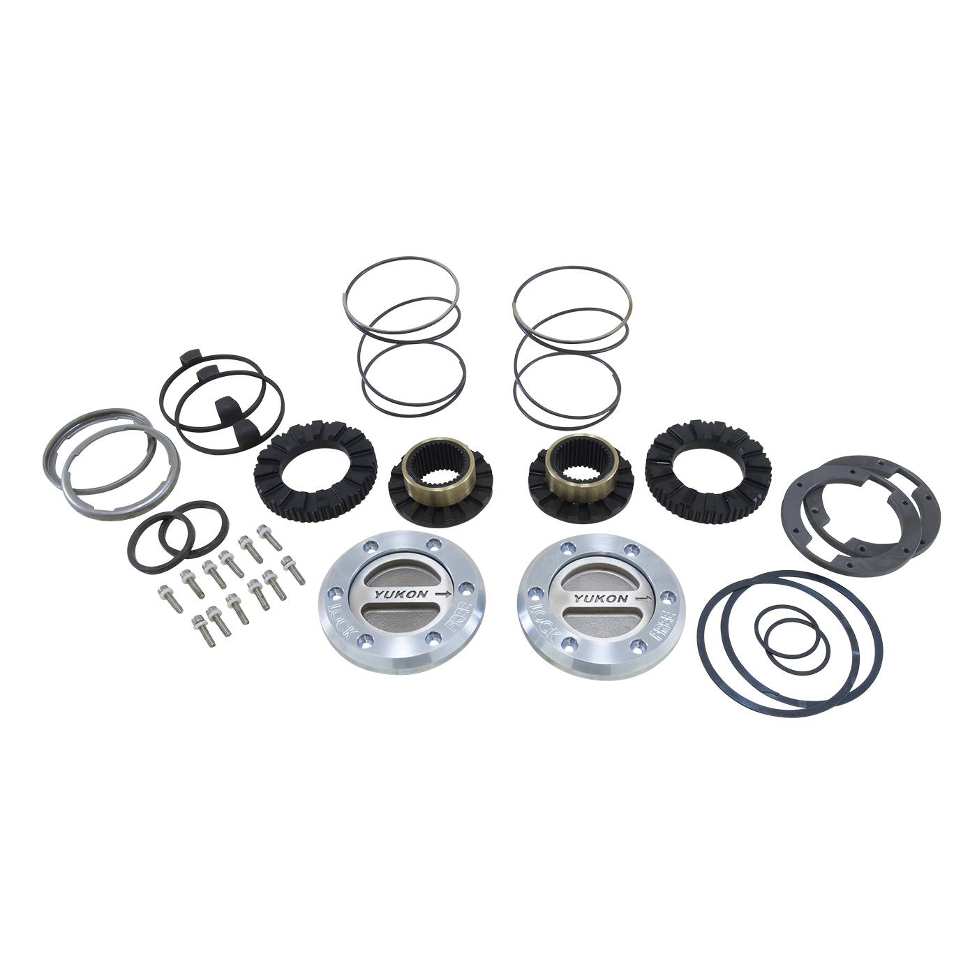 Yukon YHC70001 Hardcore Locking Hubs for Dana 60 Front Axles 35 Spline | 1979-1991 GM / 78-97 Ford / 79-93 Dodge 1 Ton