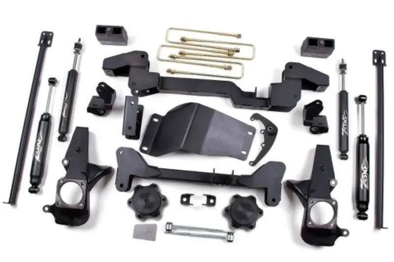 Zone Offroad C4N 6in Suspension Lift Kit | 01-10 GM 2500HD/3500HD 6.6L Duramax