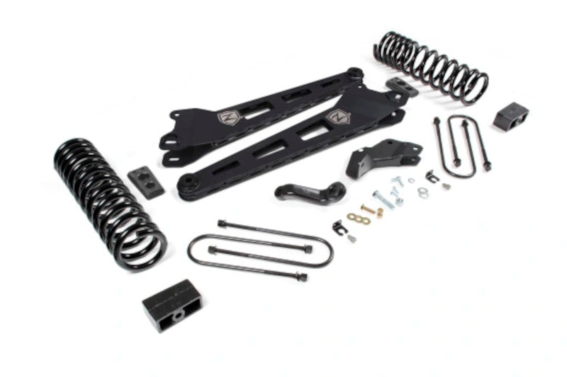 Zone Offroad D54 4.5in Radius Arm Lift Kit - 3in Rear Lift Blocks | 2013-2018 Ram 3500 4WD Diesel