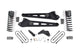 Zone Offroad D54 4.5in Radius Arm Lift Kit - 3in Rear Lift Blocks | 2013-2018 Ram 3500 4WD Diesel