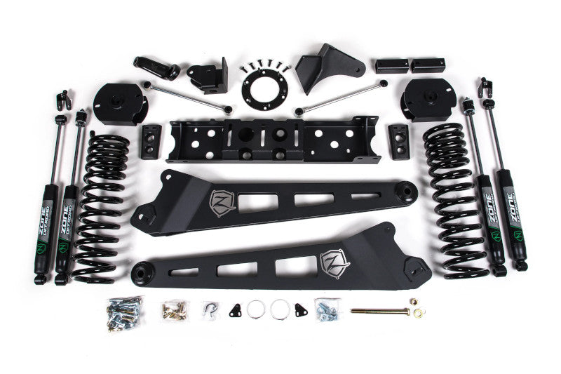 Zone Offroad D78N 4.5in Lift Kit w/ Radius Arm (Nitro Series) | 2019-2024 Ram 2500 Diesel