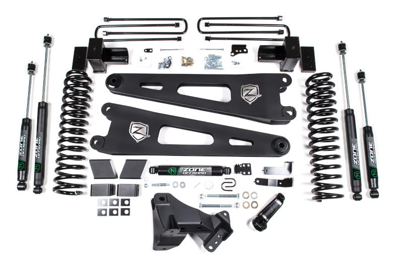 Zone Offroad F104N 4in Lift Kit with Radius Arm (Nitro Series) | 2017-2019 F-250/F-350 Super Duty