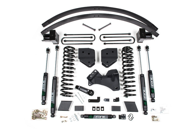 Zone Offroad F110 6in Lift Kit with 4in Rear Lift Block Kit and Add-a-Leaf | 2017-2019 F-250/F-350 Super Duty Diesel