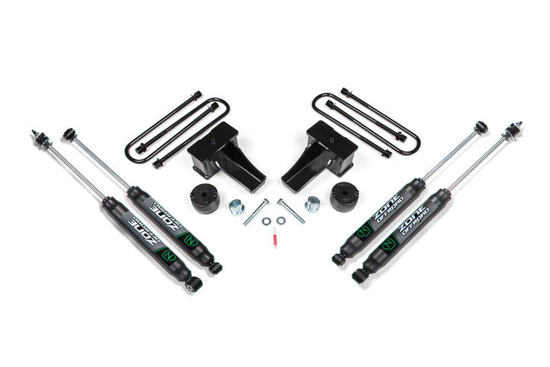 Zone Offroad F45N 2in Lift Kit (Nitro Series Shocks) | 2011-2016 F-250/F-350 Super Duty