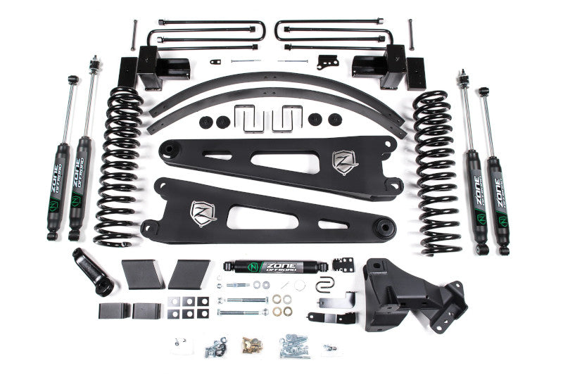 Zone Offroad F51 6in Lift Kit with Block Kit for 2 Leaf Main (No Shocks) | 2017-2019 F-250/F-350 Super Duty Diesel