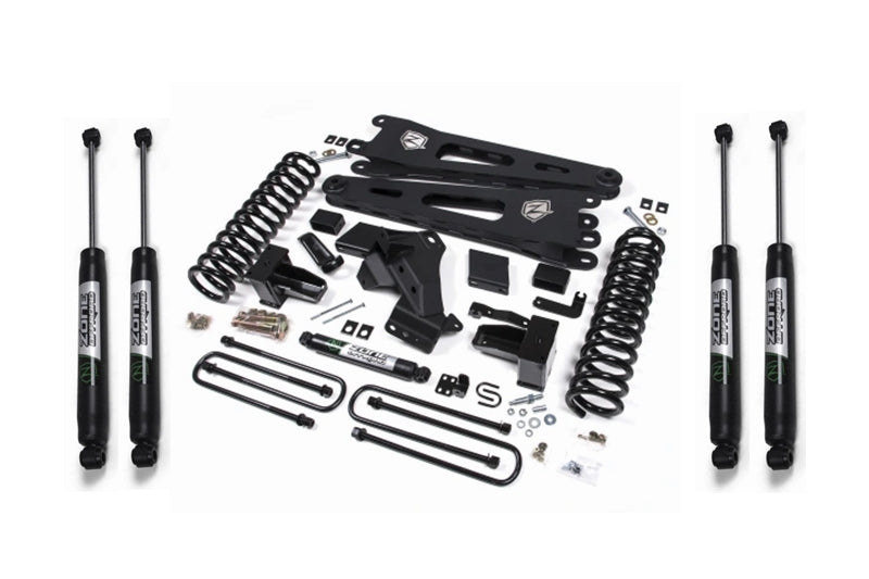 Zone Offroad F64N 7in Radius Arm Lift Kit w/ Nitro Shocks | 2020-2022 F250/F350 4WD Diesel