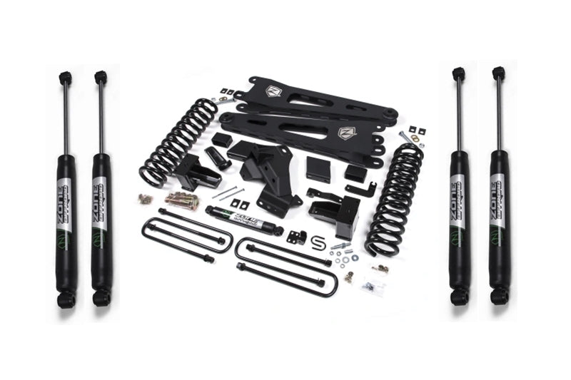 Zone Offroad F69N 6in Radius Arm Lift Kit w/ Nitro Shocks | 2020-2021 F350 Dually Diesel