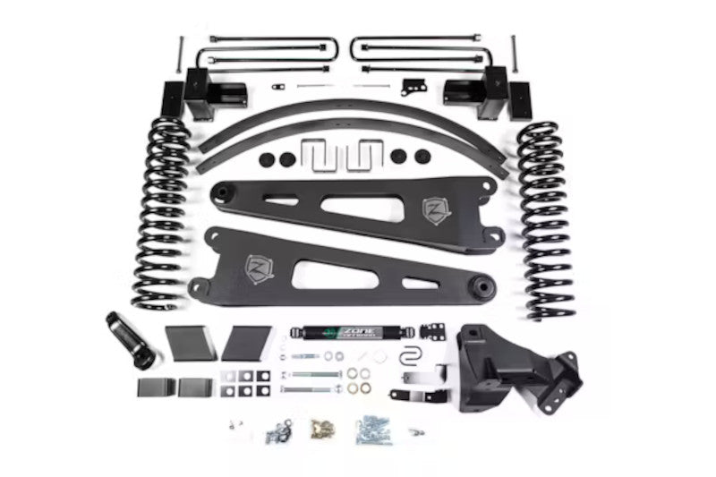 Zone Offroad F89 6in Lift System with Radius Arms for 3-Leaf Main (No Shocks) | 2017-2019 F-250/F-350 Super Duty Diesel