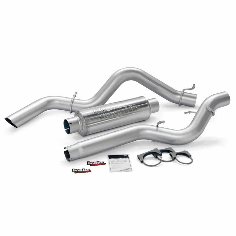 Banks 48775 Monster Sport Exhaust System | 2006-2007 Silverado/Sierra 2500HD/3500HD 6.6L Extended Cab Long Bed