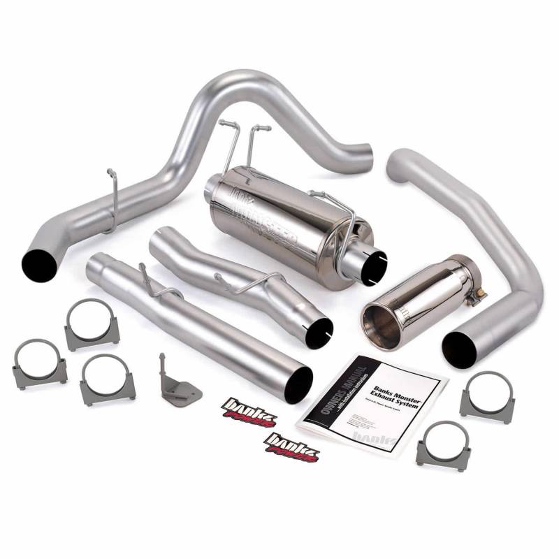 Banks 48788 Monster Single Exhaust w/ Chrome Tip | 2003-2007 Ford 6.0L Excursion