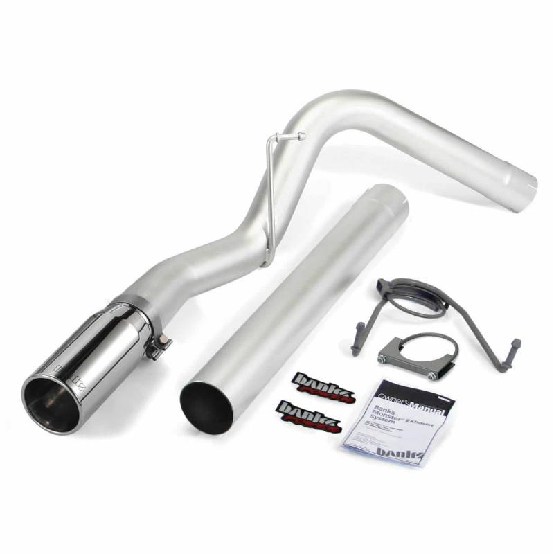 Banks 49774 4in Stainless Monster Single Exhaust | 2007-2013 Ram 6.7L Cummins