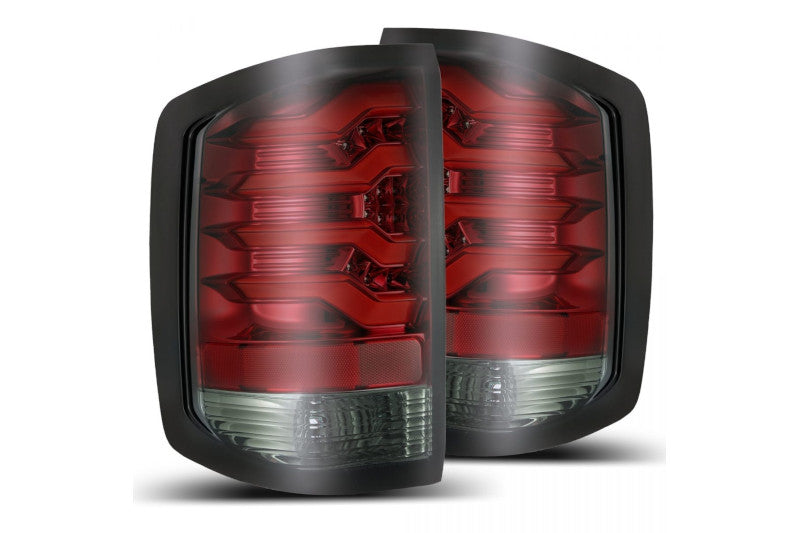 AlphaRex 620020 PRO Series Red Smoke LED Tail Lights | 2014-2019 Silverado/Sierra 1500/2500HD/3500HD