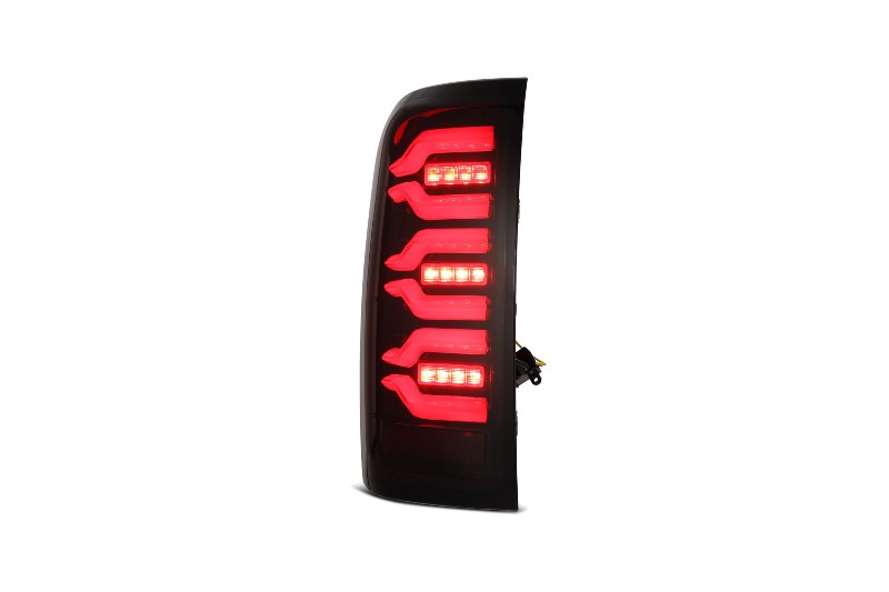 AlphaRex 620050 LUXX Series Black/Red LED Tail Lights | 2014-2019 Silverado/Sierra 1500/2500HD/3500HD