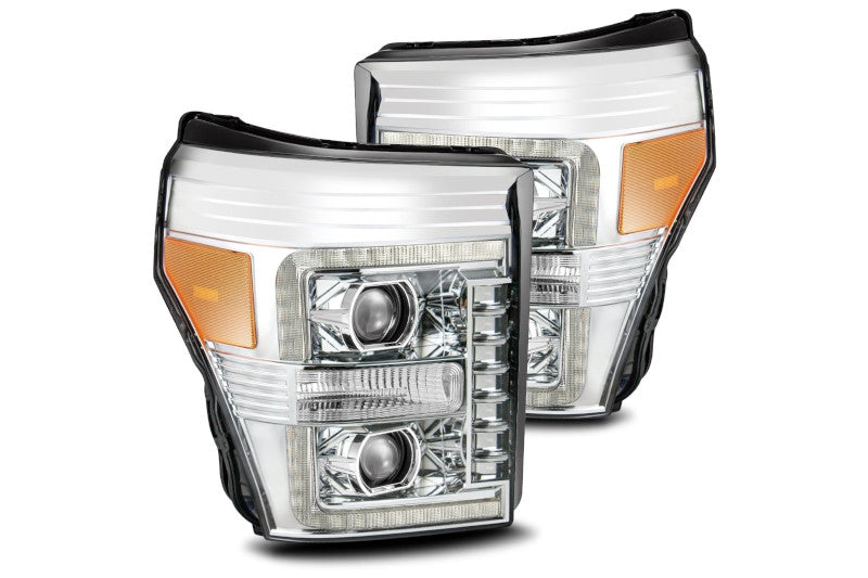 AlphaRex 880145 LUXX Series Chrome LED Projector Headlights | 2011-2016 F250/F350