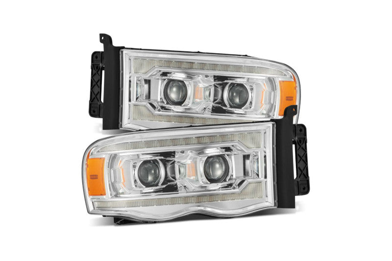 AlphaRex 880571 PRO Series Chrome Halogen Projector Headlights | 2002-2005 Ram 1500/2500/3500