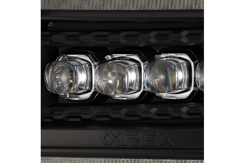 AlphaRex 880617 NOVA Series Black LED Projector Headlights | 2014-2018 Sierra 1500/2500HD/3500HD