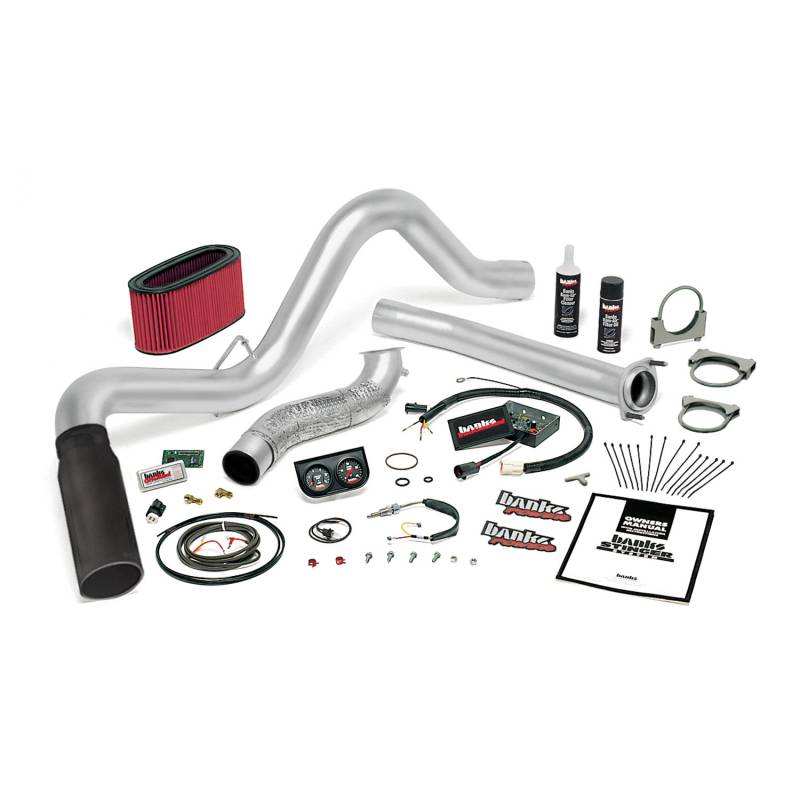 Banks 48558-B Stinger System w/ Single Exhaust & Black Tip | 1995.5-1997 Ford 7.3L Powerstroke