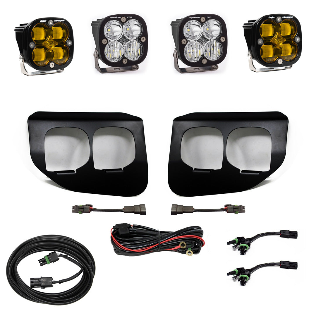 Baja Designs 447737 Fog Lights Dual FPK Amber SAE/Pro DC | 2020-2022 F250/F350