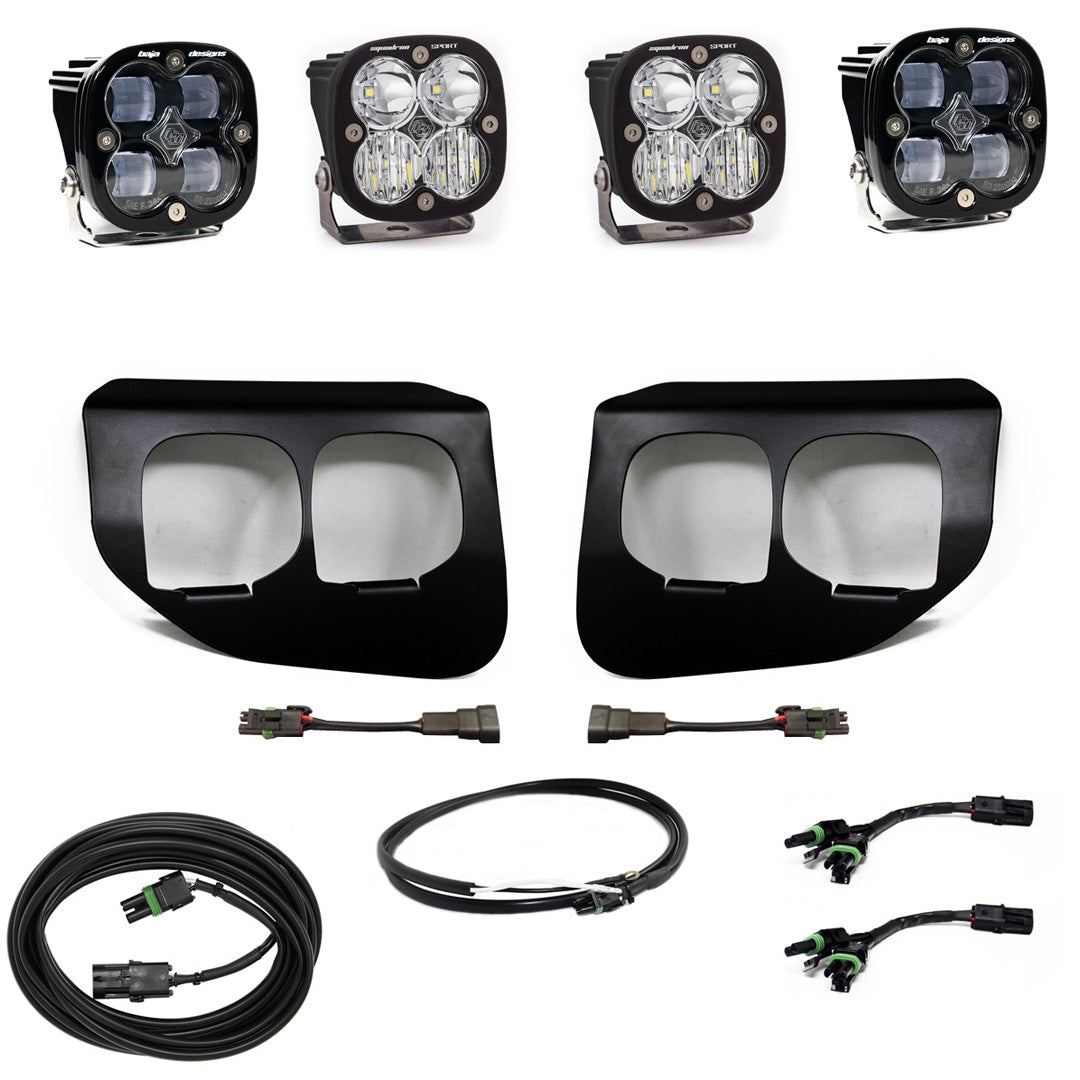 Baja Designs 447738up Fog Lights Dual FPK SAE/Sport DC w/Upfitter | 2020-2022 F250/F350