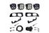 Baja Designs 448227 SAE/Squadron Pro Dual Fog Pocket Light Kit w/ Toggle Switch | 2023-2024 F250/F350