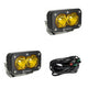 Baja Designs 547811 Amber Lens Spot LED Light Pods S2 Sport Pair | Universal